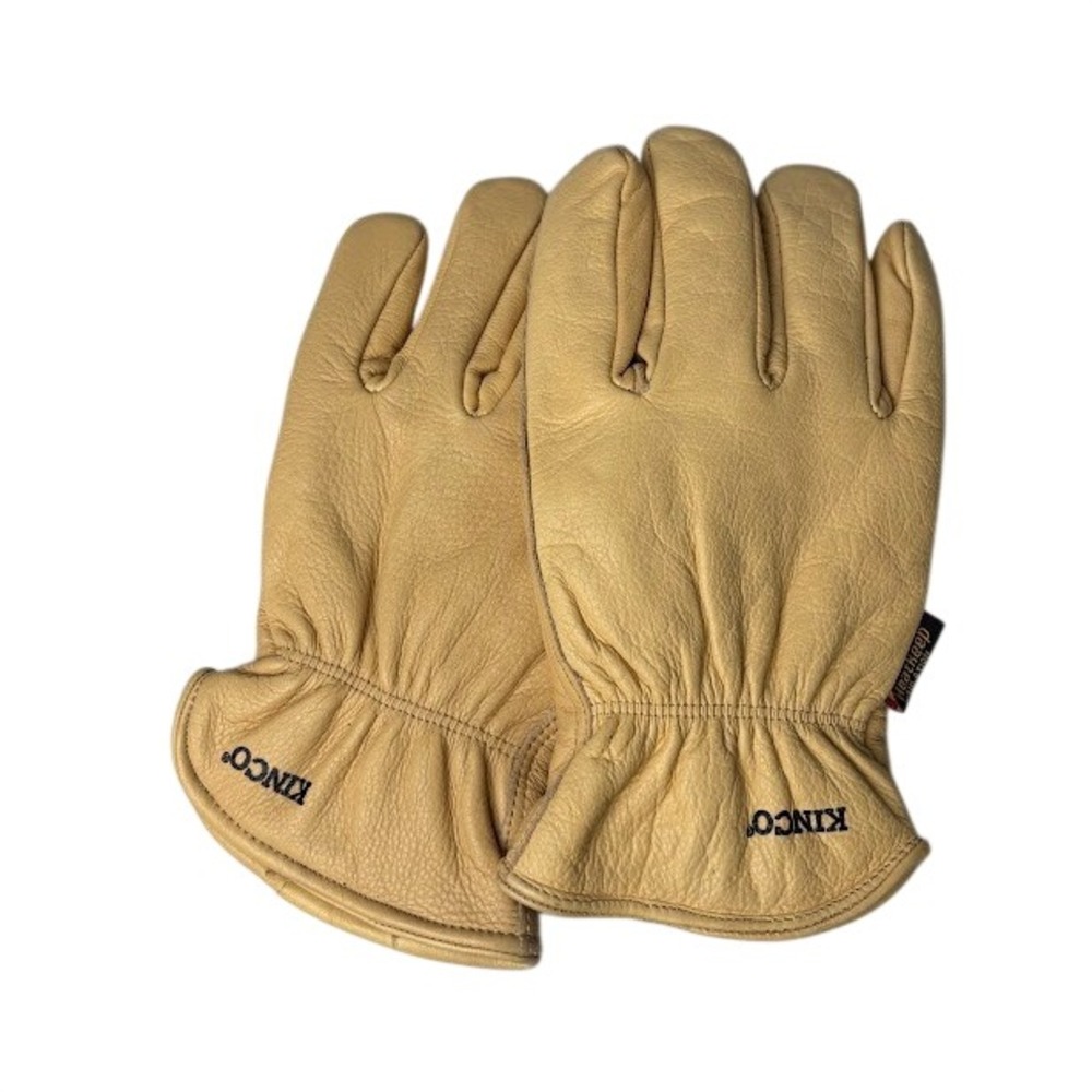 Kinco 98RL Mens Tan Lined Grain Cowhide Leather Work Gloves Heatkeep XXL